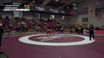 124 lbs Semifinal - Emarie Bolosan, William Jewell College vs Lorianna Piestewa, Colorado Mesa University