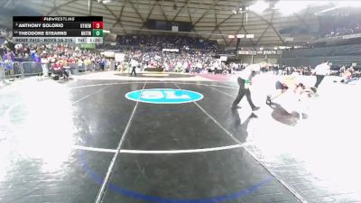 Boys 2A 215 lbs Champ. Round 2 - Anthony Solorio, Othello vs Theodore Stearns, North Kitsap