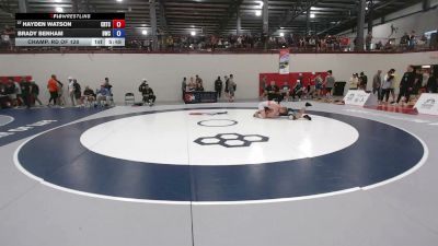 74 kg Champ. Rd Of 128 - Hayden Watson, Charleston Regional Training Center vs Brady Benham, Broncho Wrestling Club