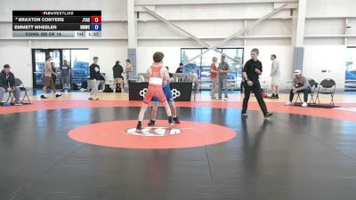 100 lbs Cons. Rd Of 16 - Braxton Conyers, JT Academy vs Emmett Wheeler, North Montana Wrestling Club
