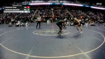 4A 144 lbs Cons. Round 3 - Donovan Edwards, Southwest Guilford High School vs Donovan Gunn, Topsail