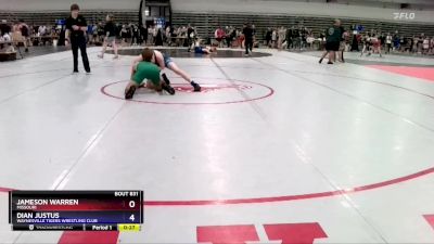 144 lbs Cons. Round 2 - Dian Justus, Waynesville Tigers Wrestling Club vs Jameson Warren, Missouri