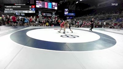 138 lbs Cons. Rd Of 64 - Brody Makloski, CO vs Zane Hill, OR