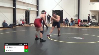 285 lbs Cons. Round 3 - Bryce Crump, Indianapolis vs Austin Lane, Marian University (IN)