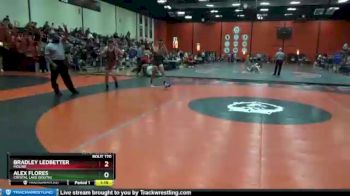 132 lbs Cons. Round 1 - Alex Flores, Crystal Lake (SOUTH) vs Bradley Ledbetter, MOLINE