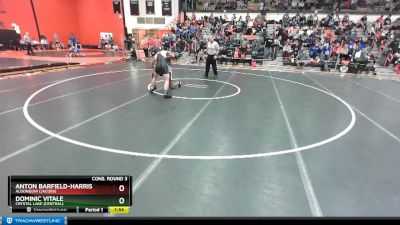 138 lbs Cons. Round 3 - Dominic Vitale, Crystal Lake (CENTRAL) vs Anton Barfield-harris, Algonquin (JACOBS)