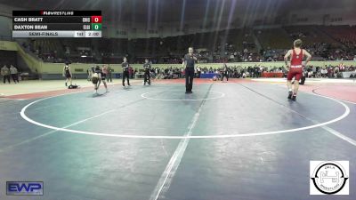 113 lbs Semifinal - Cash Bratt, Chickasha Wrestling vs Daxton Bean, Elgin Wrestling