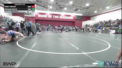 126 lbs Rr Rnd 2 - Emily Melvin, Woodward Youth Wrestling vs Reagan Doyle, Cowboy Wrestling Club