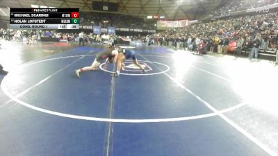 Boys 4A 138 lbs Cons. Round 1 - Nolan Lofstedt, Mead vs Michael Scaringi, Mt. Si