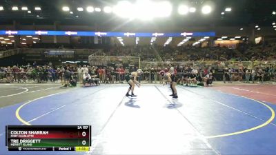 2A 157 lbs Champ. Round 1 - Colton Sharrah, Port Charlotte vs Tre Driggett, Merritt Island