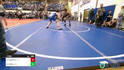 170 lbs Quarterfinal - Dagan Hopkins, Vinita Kids Wrestling vs Dagon Ballou, Salina Wrestling Club