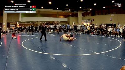 126 lbs Round 5 (6 Team) - Brock Beckler, Team Shutt RJ vs Manuel Flores-Bueno, Skull & Crossbones