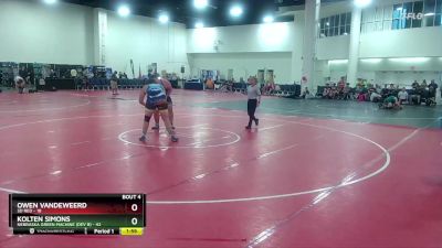 285 lbs Round 2 (6 Team) - Owen Vandeweerd, SD Red vs Kolten Simons, Nebraska Green Machine (Dev B)