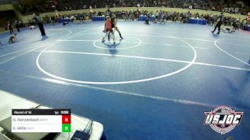 100 lbs Round Of 16 - Graham Gonzenbach, Amped Wrestling Club vs Ethan Hillis, Cleveland Take Down Club