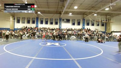 113 lbs Quarterfinal - Brayden Boccia, Milford vs Izaiah Brown, Framingham