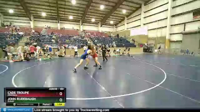 160 lbs Quarterfinal - Cade Troupe, Montana vs John Rudebaugh, Idaho