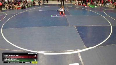 39 lbs Cons. Round 5 - Ridge Jessop, Ryse Wrestling Academy vs Luis Almaguer, Victory Wrestling-Central WA