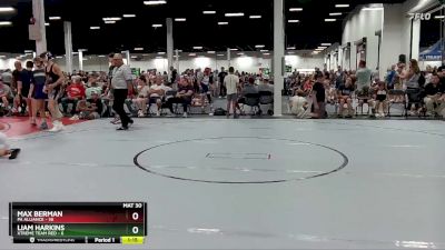 115 lbs Round 1 (6 Team) - Max Berman, PA Alliance vs Liam Harkins, Xtreme Team Red