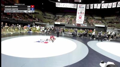 100-106 lbs Semis - Arturo Gudino, Gladiator Wrestling vs Connor Griffin, Community Youth Center - Concord Campus Wrestling