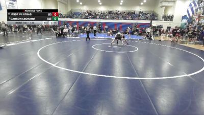 120 lbs Semifinal - Carson Leonard, Lakeland vs Jesse Villegas, Post Falls 2