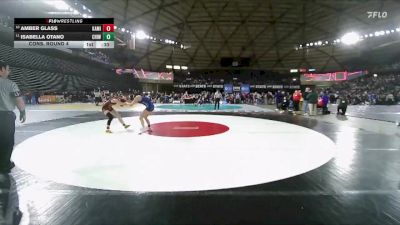 Girls 4A 115 lbs Cons. Round 4 - Amber Glass, Kamiakin (Girls) vs Isabella Otano, Chiawana (Girls)