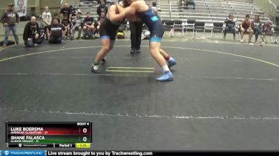 200 lbs Round 2 (6 Team) - Luke Boersma, American Gladiators vs Shane Falasca, Illinois Menace