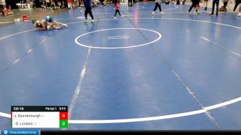 108-116 lbs 1st Place Match - Dylan Lovejoy, Central City vs Jack Sponenburgh, Golden Eagles
