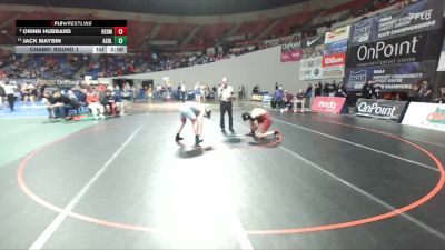 5A Boys 190 lbs Champ. Round 1 - Jack Maybin, Ashland Boys vs Orinn Hubbard, Redmond Boys