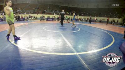 100 lbs Consi Of 16 #2 - Emily Bryson, Hennessey Takedown Club vs Alexis Johnson, Blaine County Grapplers