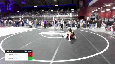 106 lbs Consi Of 8 #2 - Giovanni Brown, Western Nebraska Elite vs James Garcia, Western Nebraska Elite