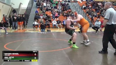 285 lbs Cons. Semi - Eric Hicks, Clear Fork vs Hayden Hensel, Ashland