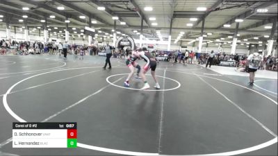 156 lbs Consi Of 8 #2 - Dallas Schhonover, Unattached vs Luz Hernandez, BlackCat WC