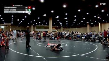 60 lbs Quarterfinal - Zayden Cromer, Sabertooth Wrestling Club vs Henry Walters, TWA