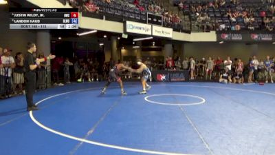 115 lbs Champ. Rd Of 16 - Justin Wildy, Jr., HeadHunters Wrestling Club vs Landon Haub, Salem Lions Wrestling Club