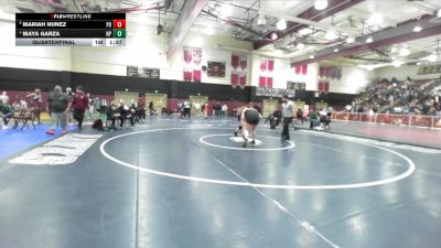 235 lbs Quarterfinal - Mariah Nunez, Palm Desert vs Maya Garza, Newbury Park