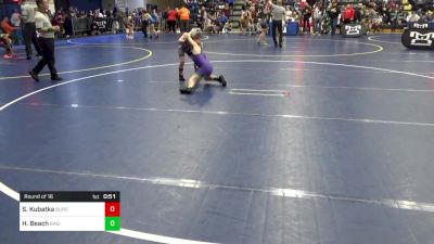 75 lbs Round Of 16 - Steve Kubatka, Burgettstown vs Hudson Beach, Ragin Raisins