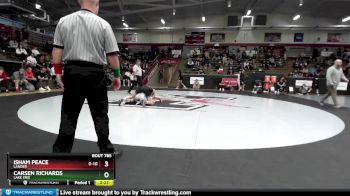 141 lbs Cons. Round 6 - Isham Peace, Lander vs Carsen Richards, Lake Erie