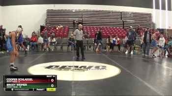 112 lbs Placement Matches (8 Team) - Brody Weimer, Legacy Blue vs Cooper Schlaegel, Beast Mode