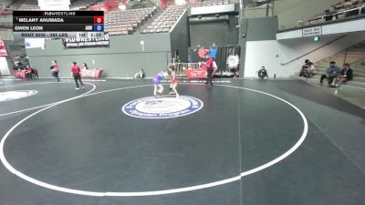 115 lbs Cons. Rd Of 16 - Melany Ahumada vs Gwen Leon, Animal House Wrestling