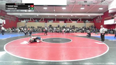 122 lbs Semifinal - Yousuf Amin, Dublin vs Kenshin Lin, Dougherty Valley