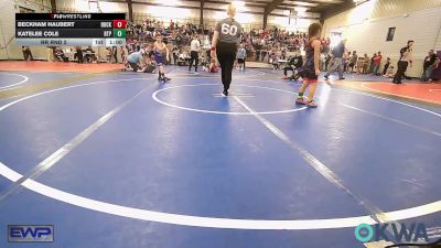 67 lbs Rr Rnd 2 - Beckham Haubert, Buck Pride Wrestling vs Katelee Cole, Tulsa Blue T Panthers