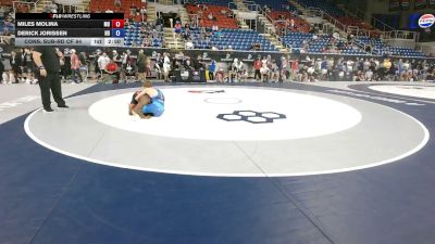 120 lbs Cons. Sub-rd Of 64 - Miles Molina, Maryland vs Derick Jorissen, North Dakota