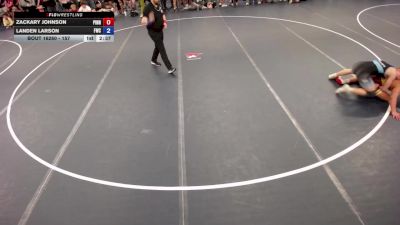 157 lbs Cons. Round 5 - Zackary Johnson, Pinnacle vs Landen Larson, Frontier Wrestling Club