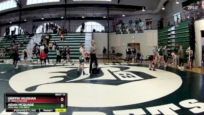 120 lbs Champ. Round 1 - Aidan McQuade, John Paul The Great vs Griffin Vaughan, St. John`s College