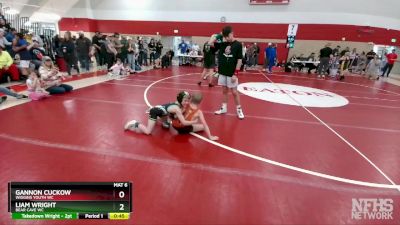 61-62 lbs Round 4 - Liam Wright, Bear Cave WC vs Gannon Cuckow, Wiggins Youth WC