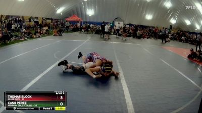 110 lbs Round 2 (6 Team) - Thomas Block, Killer Elite vs Cash Perez, Michigan Gold Pitbulls