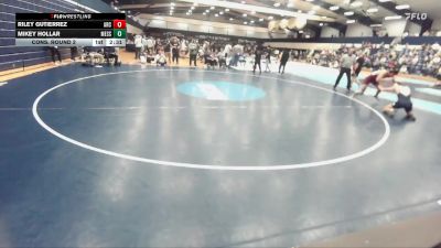157 lbs Cons. Round 2 - Mikey Hollar, Messiah vs Riley Gutierrez, Arcadia