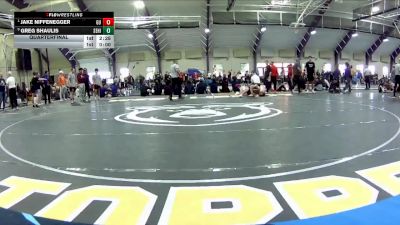 141 lbs Quarterfinal - Jake Niffenegger, Gannon University vs Greg Shaulis, Seton Hill