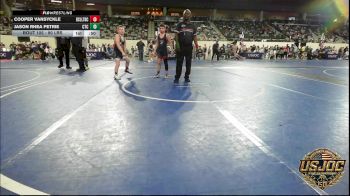 90 lbs Consolation - Cooper Vansyckle, Bridge Creek Youth Wrestling vs Jason Rhea Petrie, Chandler Takedown Club