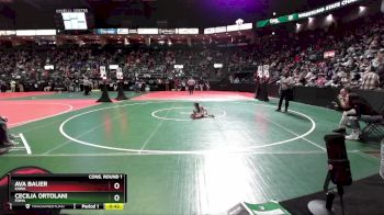 44 lbs Cons. Round 1 - Ava Bauer, KAWA vs Cecilia Ortolani, FDMA